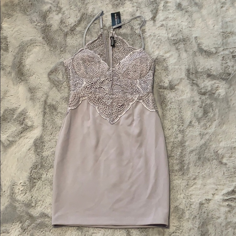 BNWT FashionNova Mini Lace Dress size M
